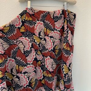 Boden Elegant Butterfly Print A-Line Skirt